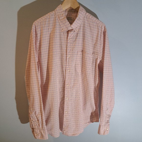 J. Crew Classic 100's 2-Ply Yarns Men's Large Button Down Shirt Style BJ705 SP23 - Picture 2 of 15